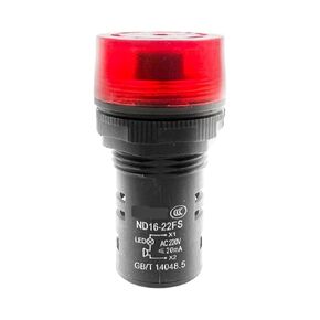LED Indicator Light Sound and Light Buzzer SM AD Alarm Light ND16-22FS Siren 220V with Light 24V(ND16-22FSAC/DC24V红) in Saudi Arabia