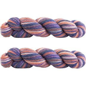 خيوط Susan's Family Monet Impression - 2x50 جم (1.76 أونصة) - 382 ياردة - 50% صوف 50% أكريليك، متنوع، أصابع، حياكة، كروشيه وحرف (03#Wisteria) in Kuwait