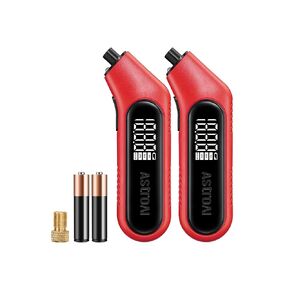 AstroAI Digital Tire Pressure Gauge 300PSI Large Screen with Backlight and Flashlight, ANSI 2A High Accuracy, Compatible with Schrader Valves, 4 Units, Presta Valve Adapter Included, AAA Batteries in Kuwait