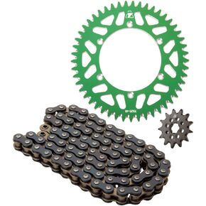 مجموعة سبائك TUSK وسلسلة حلقية ضرس خلفي أخضر لـ Kawasaki KX250F 2011-2018 in Kuwait