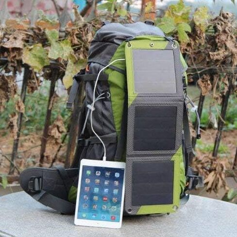 Xplorer Globetrotter 42 | Ultra Durable Hiking Solar Backpack Lime Green with Removable 10 Watt Panel | Charges USB devices including Smartphones, Tablets, GPS, and more up to 5V in Saudi Arabia