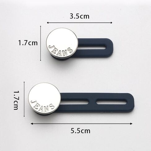 20Pcs Button Extenders for Jeans No Sew Waist Extender Buttons for Pants for Women and Men Waist Adjuster 0.7X1.4 Inches in Saudi Arabia