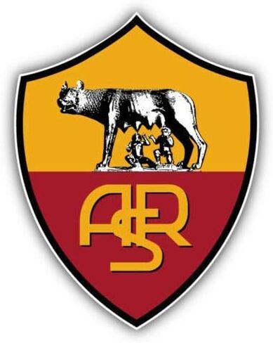 ملصق من الفينيل مطبوع عليه صورة Roma AS Italy لكرة القدم لكرة القدم - ملصق مقطوع بالقالب، فينيل عالي الجودة من الدرجة الأولى in Saudi Arabia