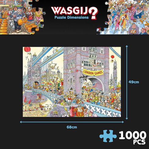 Wasgij Retro Mystery 8، The Final Hurdle - 1000 قطعة من ألغاز الصور المقطوعة للبالغين - ألغاز الصور المقطوعة للتحدي والإثارة الذهنية للبالغين، لغز ما يحدث بعد ذلك - ورق مقوى معاد تدويره بنسبة 100%، 1000 قطعة، جامبو in Saudi Arabia