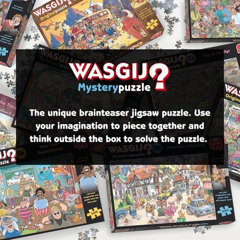 Wasgij Retro Mystery 8، The Final Hurdle - 1000 قطعة من ألغاز الصور المقطوعة للبالغين - ألغاز الصور المقطوعة للتحدي والإثارة الذهنية للبالغين، لغز ما يحدث بعد ذلك - ورق مقوى معاد تدويره بنسبة 100%، 1000 قطعة، جامبو in Saudi Arabia