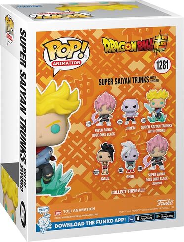 فانكو بوب! الرسوم المتحركة: Dragon Ball Super - Super Saiyan Trunks with Sword، يتوهج في الظلام، حصريًا لأمازون in Kuwait