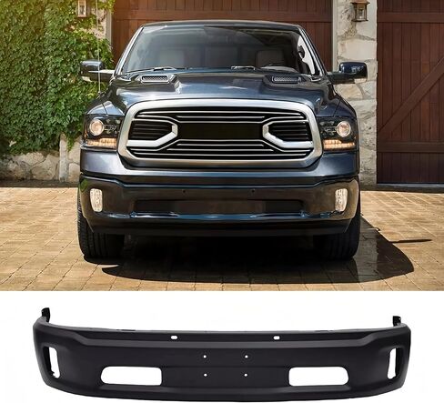 قضيب الوجه الأمامي من PENSUN مناسب لسيارة Dodge Ram 1500 2014 2015 2016 2017 2018، Dodge Ram 1500 Classic 2019-2024 - مع فتحات إضاءة الضباب، بدون فتحات مستشعر in Saudi Arabia