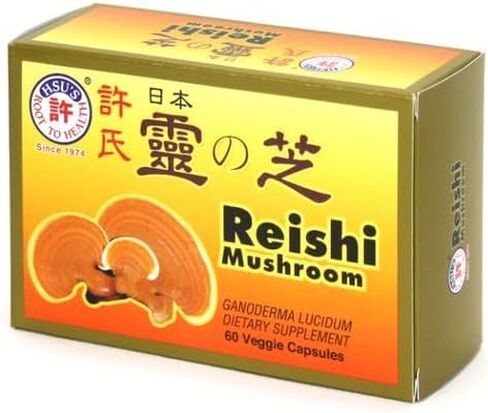 Hsu's Ginseng SKU 3724 | Japanese Reishi Mushroom Capsules, 120 Count | 許氏日本雙靈芝禮盒 | 120ct Box of Reishi Mushroom Capsules, B073V3CPW3 in Saudi Arabia