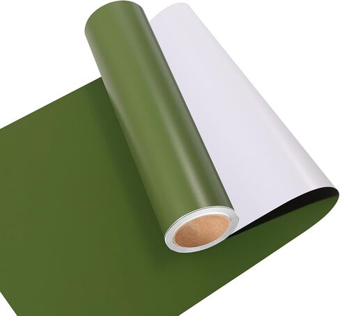 AHIJOY أبيض لامع الفينيل لاصق دائم لفة 12 "× 5ft لامع البريق لاصق الفينيل لكأس القدح ملصقات DIY الهدايا عطلة وديكور الحفلات in Kuwait