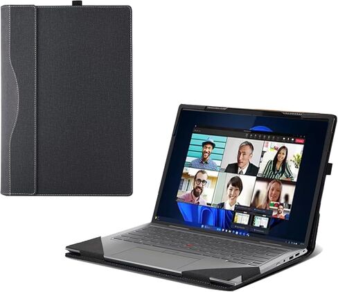 for Lenovo ThinkPad X1 Gen 9 14-inch 2-in-1 Touchscreen Laptop All-in-One Protective Case Holster Shell PU Leather Computer Accessory Inner Bag (Dark Gray) in Saudi Arabia