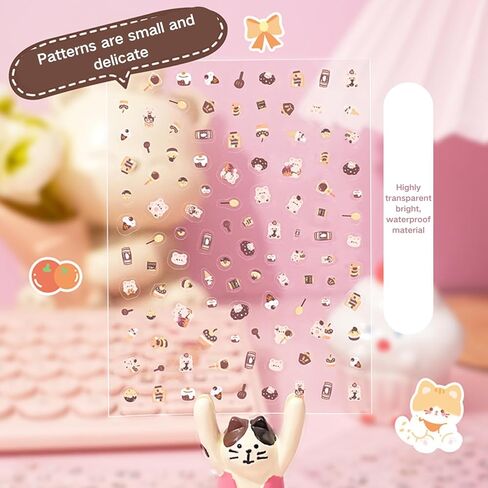 2500+ ملصقات Kawaii مجموعة لطيف الحيوانات الأليفة شفافة الكرتون زهرة سكرابوكينغ لوازم القصاصات الشارات الزخرفية سجل القصاصات ملصق للأطفال يوميات DIY الفنون الحرف حالة الهاتف 30 ورقة الأرجواني in Saudi Arabia
