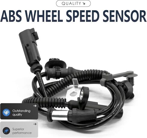 2PCS Front Left and Right Abs Wheel Speed Sensor Compatible with Ford Mustang FR3Z2C204A FR3Z2C205A ALS2780 ALS2698 L4 2.3L 2300cc 140cid 15 16 17 18 19 20 2015 2016 2017 2018 2019 2020 in Saudi Arabia