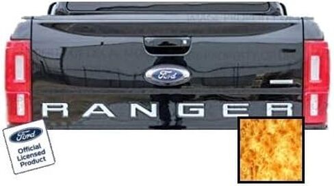 Decal Mods Tailgate Insert Inlay Replacement Decal Sticker (Thin) for Ford Ranger (2019-2022) (Black Matte) - CBM in Saudi Arabia