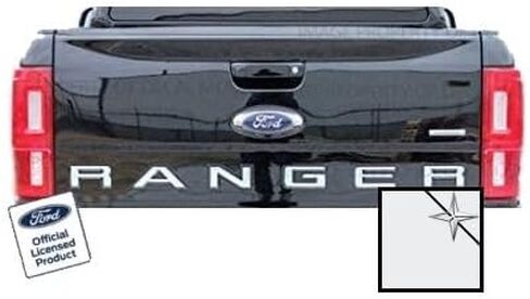 Decal Mods Tailgate Insert Inlay Replacement Decal Sticker (Thin) for Ford Ranger (2019-2022) (Black Matte) - CBM in Saudi Arabia