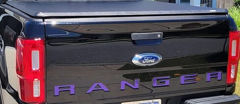 Decal Mods Tailgate Insert Inlay Replacement Decal Sticker (Thin) for Ford Ranger (2019-2022) (Black Matte) - CBM in Saudi Arabia