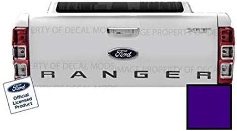 Decal Mods Tailgate Insert Inlay Replacement Decal Sticker (Thin) for Ford Ranger (2019-2022) (Black Matte) - CBM in Saudi Arabia
