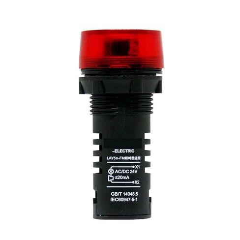 Buzzer LAY5s-FM منبه أحمر ذو 22 فتحة وامض مستمر 220 فولت (Lay5s-fm ac.dc24vred) in Saudi Arabia