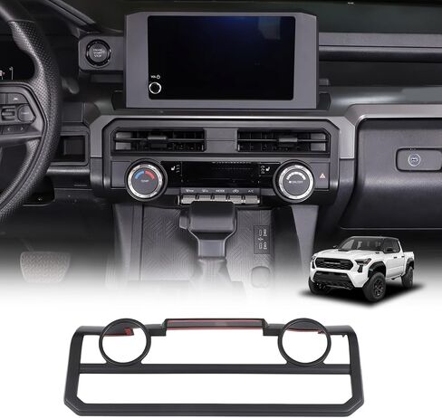 غطاء منفذ فتحة تهوية الهواء لوحدة التحكم المركزية Daeiclru متوافق مع Toyota Tacoma 2024 2025، غطاء لوحة تكييف الهواء لوحدة التحكم المركزية، ملحقات حماية لوحة إطار فتحة التهوية (أسود مطفي) in Saudi Arabia