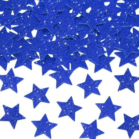 ONLYKXY Big Foam Self Adhesive Sticker Glitter Star Patch Cute Clothing Patches Reward Sponge Sticker Confetti Badge for Bag Hat Craft Card Scrapbook DIY Party Decor (120, Gold & Silver, 1.18in) in Saudi Arabia