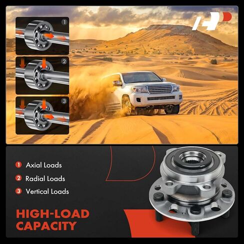 A-Premium 2 × محمل العجلة الأمامية ومجموعة المحور مع 5 عروة متوافقة مع Hyundai Sonata 2022-2023، Tucson 2022-2023، Kona N 2022-2023، Veloster N 2021-2022 & Kia Sportage 2022، K5 2021-2022 in Kuwait