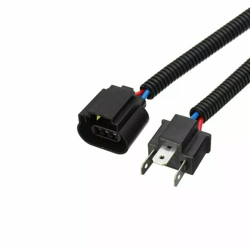 2PCS H4 HB2 9003 ذكر إلى H13 9008 أنثى محولات تسخير الأسلاك الأمامية - مقبس ضفيرة التحديثية الثقيلة للمصباح الأمامي أو ترقية ضوء الضباب - سدادات نايلون مقاومة للحرارة in Kuwait
