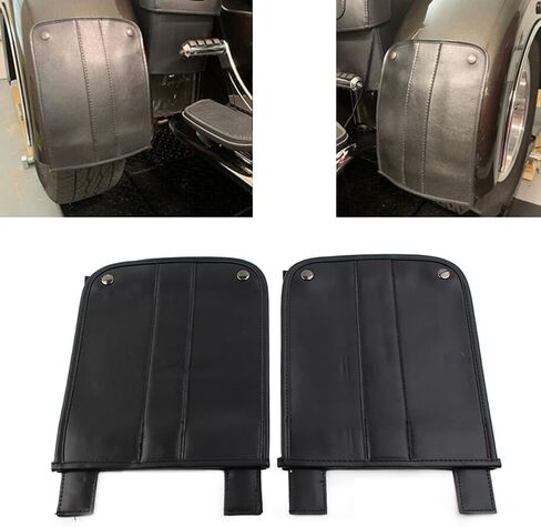 GZYF Motorcycle PU Leather Black Rear Mudguard Bra For Hannigan For California Sidecar For Roadsmith for Harley. in Saudi Arabia