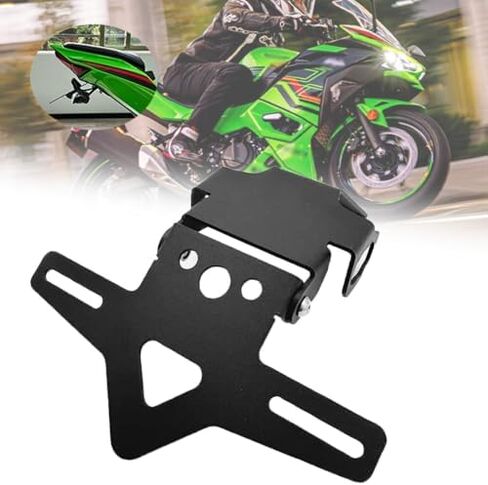 لـ Ninja 500 Ninja 500 SE Z500 Z 500 z500 2024 2025 تعديل الدراجة النارية على لوحة الترخيص قصيرة المدى يمكن ضبط مزيلات حاجز لوحة الترخيص الثابتة (Ninja 500) in Saudi Arabia