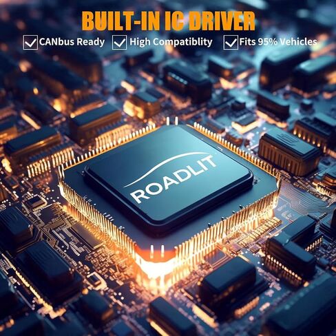 مصابيح إضاءة H7 لسيارة VW Tiguan (2018-2024)، 6500K أبيض بارد، أكثر سطوعًا بنسبة 500%، مجموعة شعاع عالي/منخفض، جاهزة للكانبوس، التوصيل والتشغيل، حزمة من 4 in Kuwait