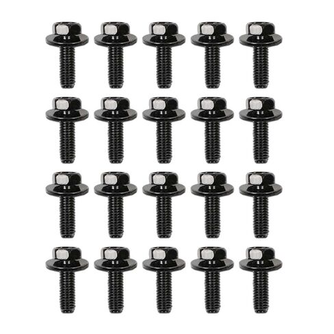 Body Bolts- M6-1.0 x 20mm Long- 10mm Hex- 17mm Washer- 20 Bolts- #171 Compatible with Honda in Saudi Arabia