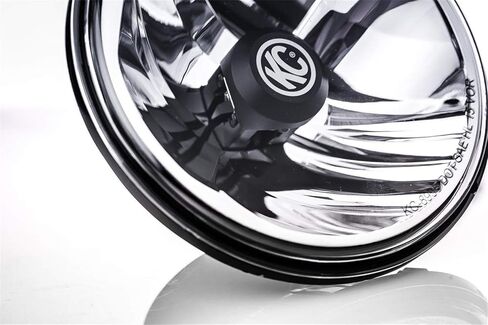 مصباح أمامي KC HiLiTES 42361 Gravity LED 7 بوصة DOT، Jeep TJ 97-06/H4 Universal - نظام حزمة زوجية in Saudi Arabia