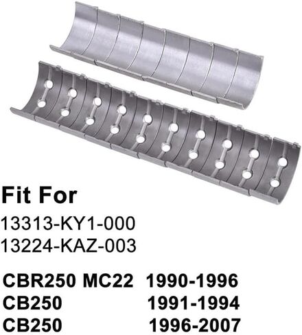 27.5mm Connecting Rod & 28mm Crankshaft Main Bearing STD +25 +50 +75 +100 for CBR250 MC22 90-96 CB250(Oversize 0.75) in Saudi Arabia