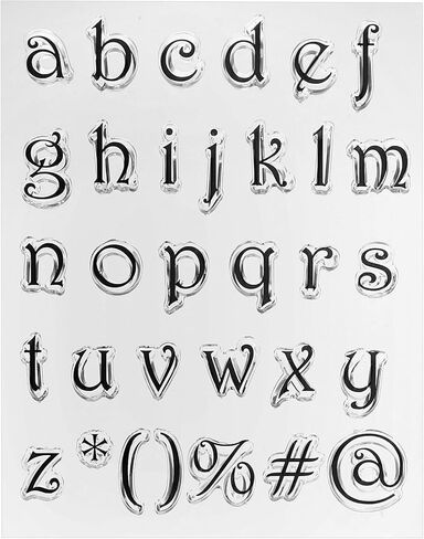 Transparent Silicone Stamps, 1 Pcs T1764 Letters Clear Stamps for Card Making Decoration DIY Scrapbooking Embossing Album Decor Craft, Clear in Saudi Arabia