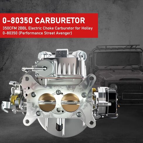 0-80350 المكربن ​​350CFM 2BBL استبدال المكربن ​​الكهربائي لهولي 0-80350 (أداء الشارع المنتقم) متوافق مع نماذج GMC CJ5 CJ7 F100 in Kuwait