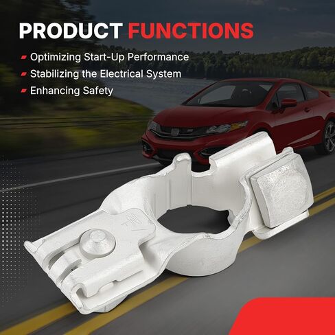 32418-RNA-A01 Battery Terminal Positive Fits for Honda Civic 2012-2015, Acura MDX 2012-2015 Replaces# 32418RNAA01 926-607 926607(1PCS, Silver) in Saudi Arabia