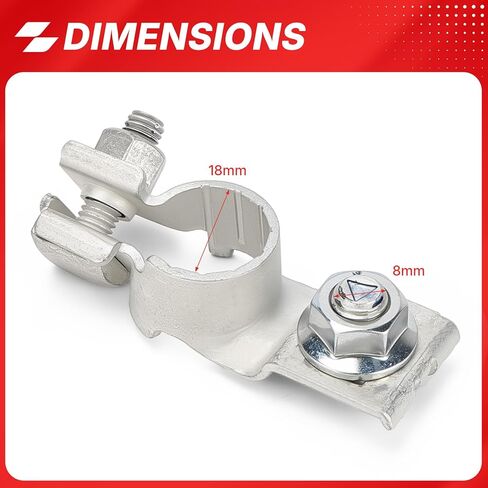 32418-RNA-A01 Battery Terminal Positive Fits for Honda Civic 2012-2015, Acura MDX 2012-2015 Replaces# 32418RNAA01 926-607 926607(1PCS, Silver) in Saudi Arabia