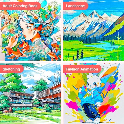 Soucolor Alcohol Markers Set, 101 Dual Tip Permanent Artist Coloring Markers for Adult Coloring Books, Sketching and Illustrations, Card Making Art Supplies Drawing Set with Case for Easy Storage in Kuwait