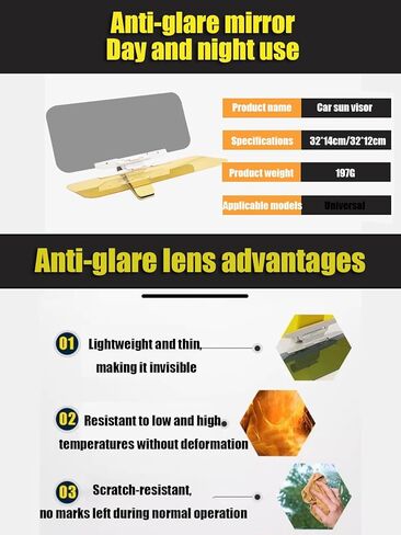 Car Sun Visor Extender for Tesla Model 3 Model X Model Y Model S, Anti-Glare Visor Adjustable Car Sun Visor, Polarized Car Visor Extender Sun Blocker, Automotive Interior,32 * 12CM in Saudi Arabia