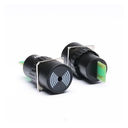 16 مللي متر معدات الطوارئ موجه LA16-M مؤشر الضوء مع حزام مستدير دعوة الجرس 12V24V(LA16Y-Mbuzzer12v) in Saudi Arabia