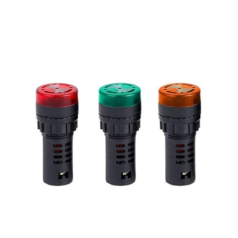 فلاش 16 مع ضوء SM380V إنذار صوت وضوء متقطع 220VAD22 AC/DC LED24V12V صفارة (غلاف أبيض أخضر DC220V) in Saudi Arabia