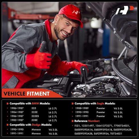 6 قطع من حاقن الوقود A-Premium متوافقة مع BMW 528e 1982-1987، 325 1986-1987، 325e 1984-1987، 325es 1986-1987 وDodge Monaco 1990-1991 وEagle Premier 1988 1989 1990 1991، 2.7 لتر 3.0 لتر in Kuwait