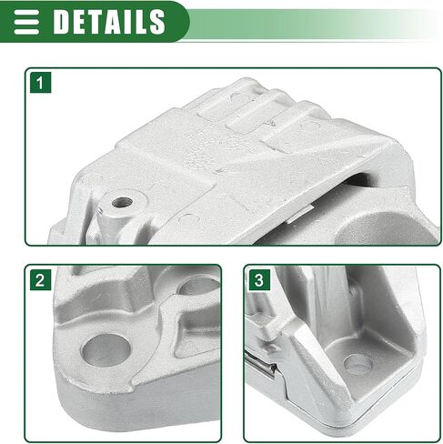 Motoforti Engine Motor Mount, Transmission Mount, for Jeep Compass 2.4L 2018-2019, No.68253038AC, Silver Tone in Saudi Arabia