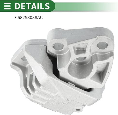 Motoforti Engine Motor Mount, Transmission Mount, for Jeep Compass 2.4L 2018-2019, No.68253038AC, Silver Tone in Saudi Arabia