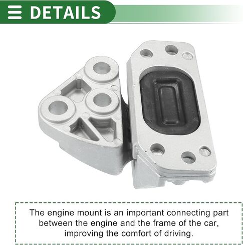 Motoforti Engine Motor Mount, Transmission Mount, for Jeep Compass 2.4L 2018-2019, No.68253038AC, Silver Tone in Saudi Arabia