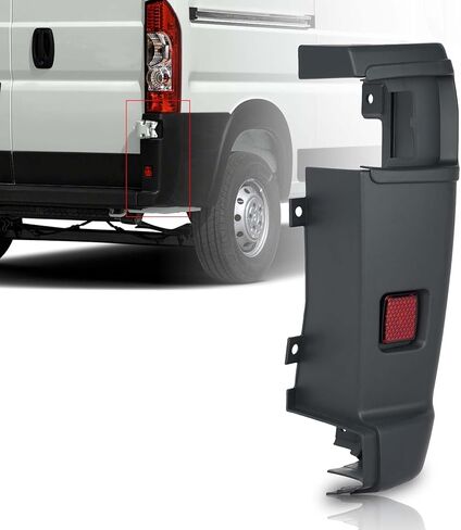 KARPAL Passenger Right Rear Bumper Corner Panel Cover Compatible with 2019-2022 Dodge Ram ProMaster Replacement for 5MA17JXWAA 5MA17JXWAB in Saudi Arabia