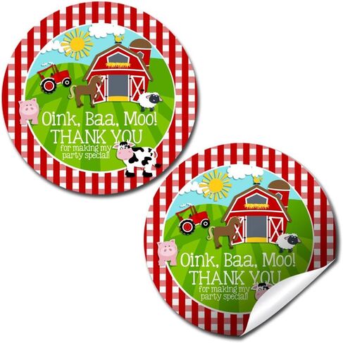 Wheels On The Bus Thank You Sticker Labels, 40 2" Party Circle Stickers by AmandaCreation, Great for Party Favors, Envelope Seals & Goodie Bags in Saudi Arabia