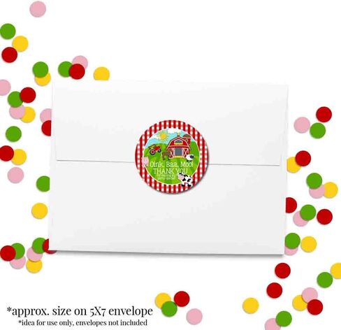 Wheels On The Bus Thank You Sticker Labels, 40 2" Party Circle Stickers by AmandaCreation, Great for Party Favors, Envelope Seals & Goodie Bags in Saudi Arabia