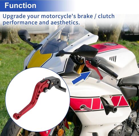 Motorcycle Short Brake Clutch Lever for Yamaha R7 YZF-R7 2021-2024 2025 Aluminum Alloy Solid Gray Motorbike Handlebar Brake Lever in Saudi Arabia