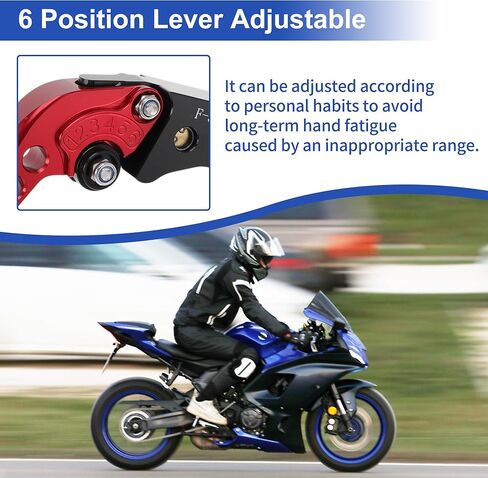 Motorcycle Short Brake Clutch Lever for Yamaha R7 YZF-R7 2021-2024 2025 Aluminum Alloy Solid Gray Motorbike Handlebar Brake Lever in Saudi Arabia