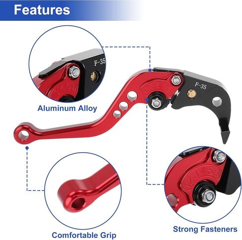 Motorcycle Short Brake Clutch Lever for Yamaha R7 YZF-R7 2021-2024 2025 Aluminum Alloy Solid Gray Motorbike Handlebar Brake Lever in Saudi Arabia