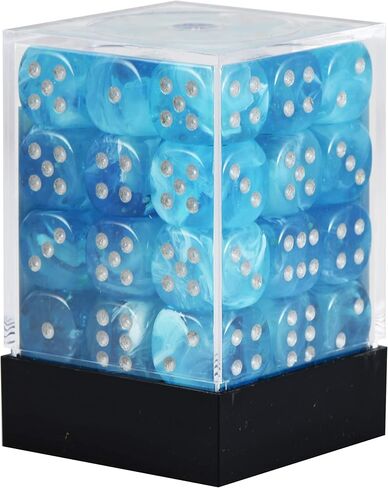 Chessex 27966 Dice, Sky W/Silver, 12 mm in Saudi Arabia